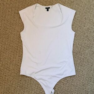 Express White Cap Sleeve Bodysuit
